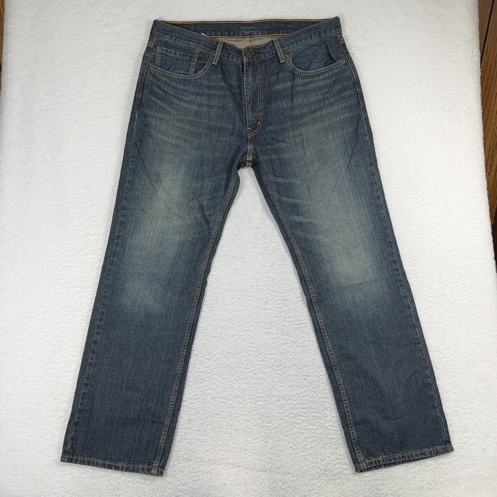 Levi's 559 Relaxed Straight Men's Dark Wash Jeans 38x32 (37.5x30) 100% Cotton